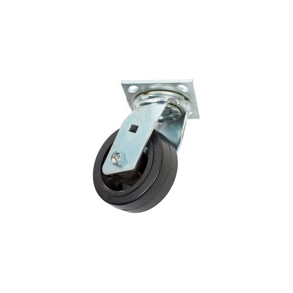 Casters Wheels & Industrial Handling Faultless Swivel Plate Caster 1418-5 5" Mold-On Rubber Wheel 1418-5 - main
